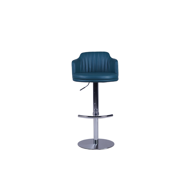 Luxury Adjustable Bar Stool with Padded Backrest - 758