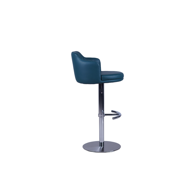 Luxury Adjustable Bar Stool with Padded Backrest - 758