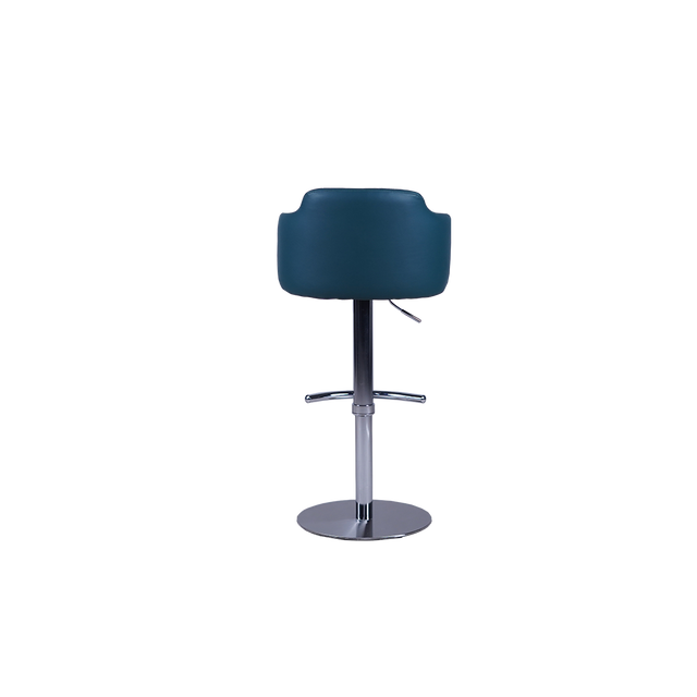Luxury Adjustable Bar Stool with Padded Backrest - 758
