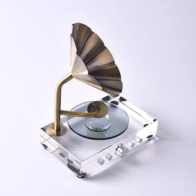 Crystal Retro Style Phonograph - Music Box Ornaments