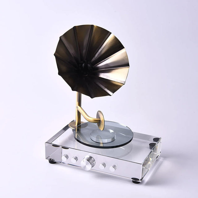 Crystal Retro Style Phonograph - Music Box Ornaments