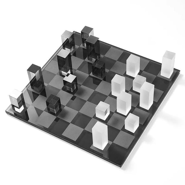Modern Luxury Marble Crystal Chessboard