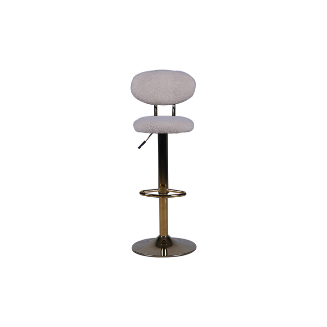 Modern White Bar Stool with Adjustable Height - BL37MEI TING