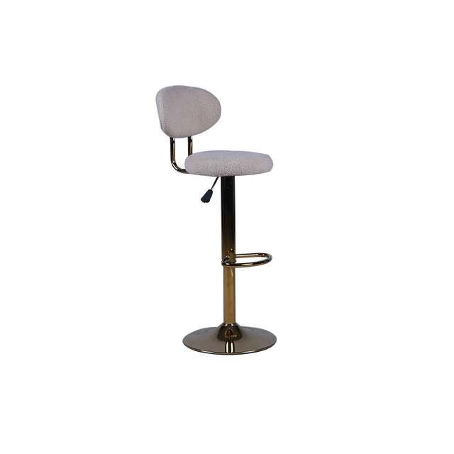 Modern White Bar Stool with Adjustable Height - BL37MEI TING