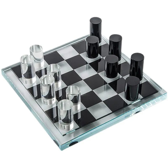 Modern Luxury Marble Crystal Chessboard