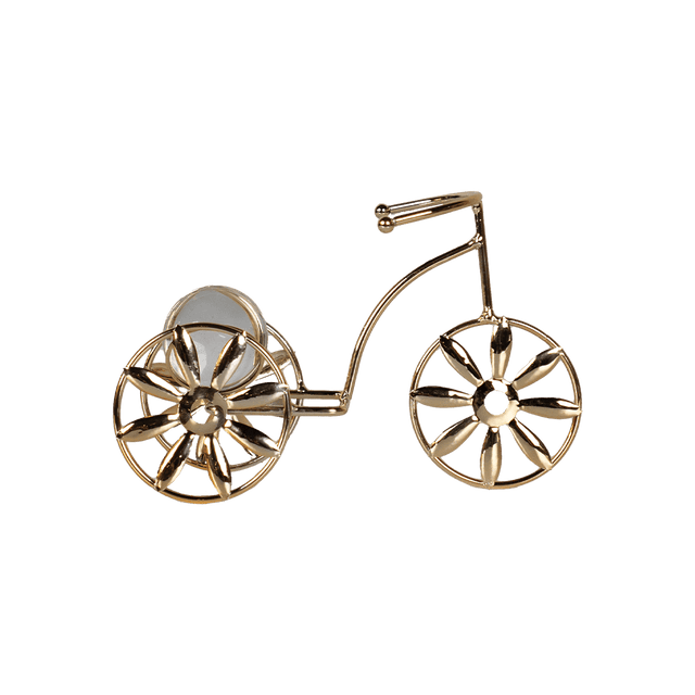 Golden Tricycle – Decorative Vintage Bicycle piece - Office Empire