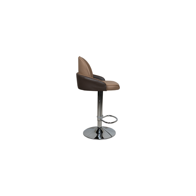 Modern Bar Stool with Chrome Base - H-081