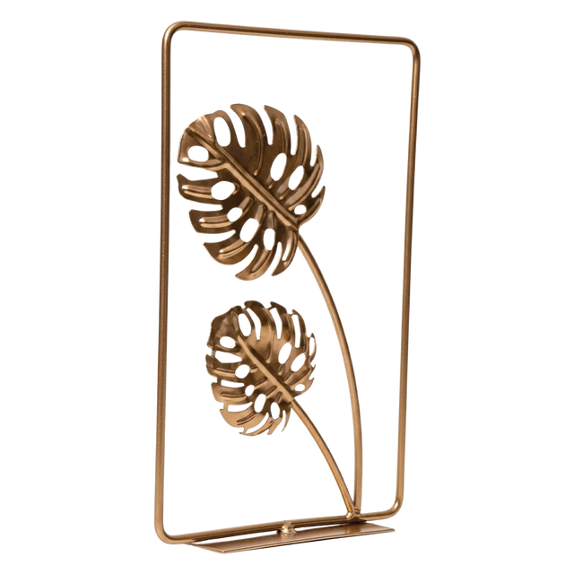 Gilded Monstera Decor - S-7