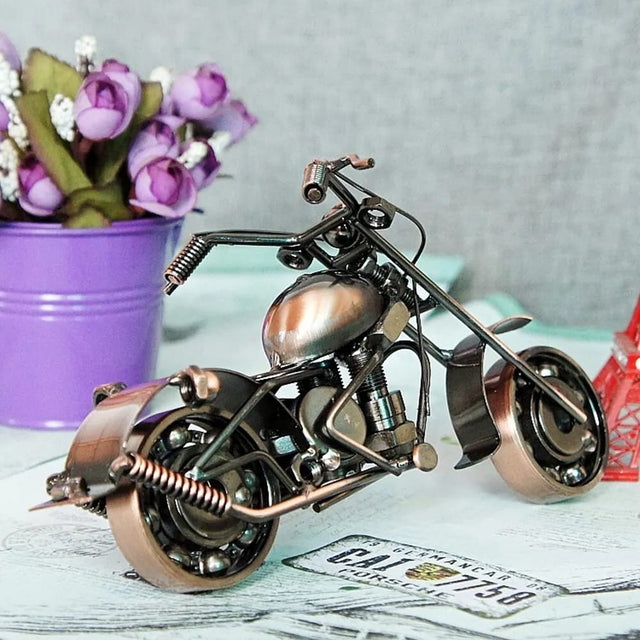 Vintage Metal Bike Showpiece for Decor