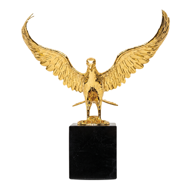 Flaming Gold Bird Decor - K1