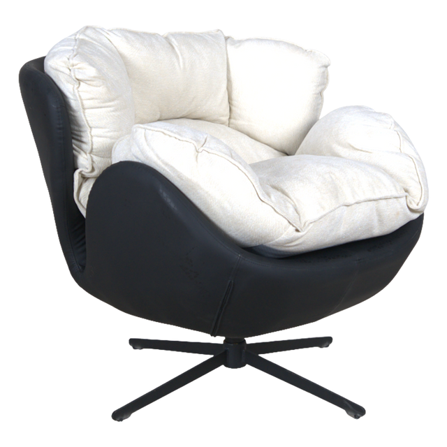 Eclips Curved Lounge Chair with circular Base S-60