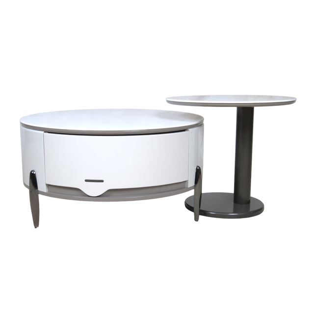 Chronos White Center Table - Cj-031