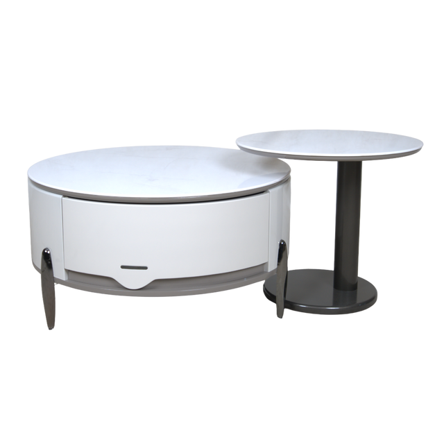 Chronos White Center Table - Cj-031