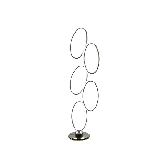 Abstract Gold Ring LED Lamp - 7860 - Office Empire