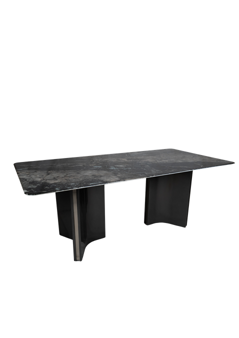 Luxury Grey Marble Dining Table Set in Pakistan - T-2519