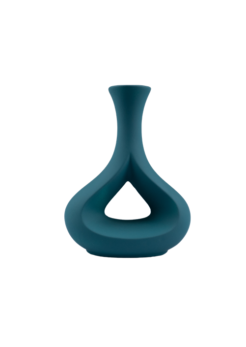 Modern Hollow Center Ceramic Vase – S-9