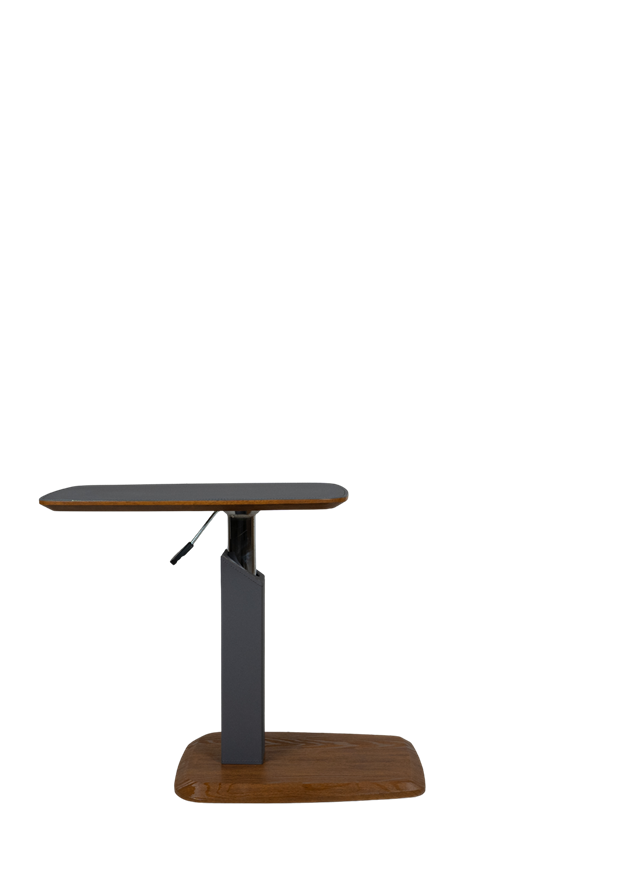 Adjustable Modern Side Table C12-2 with Wood Base