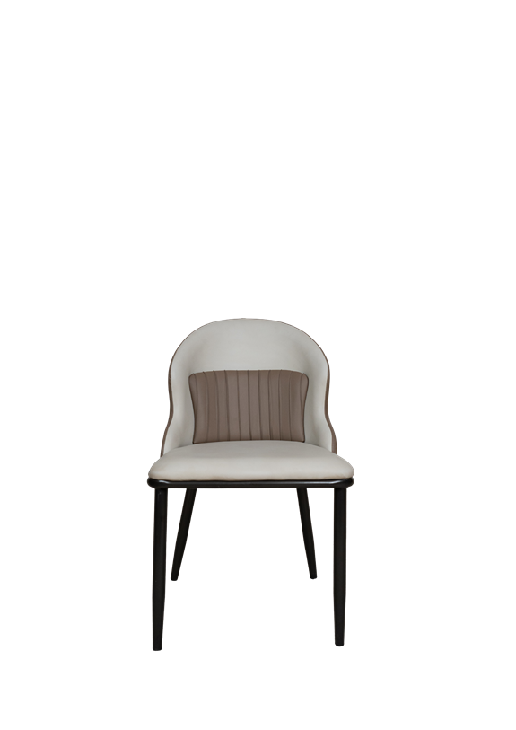 Modern Dining Chair F15 – Two-Tone Upholstered Accent Chair