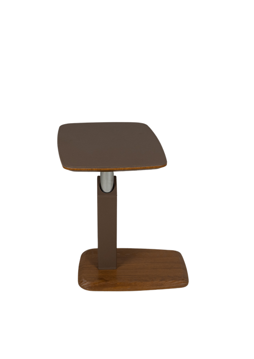 Adjustable Modern Side Table C12-2 with Wood Base