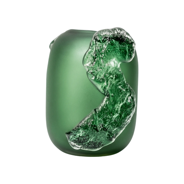 Verdant Organic Glass Art Vase - Y18