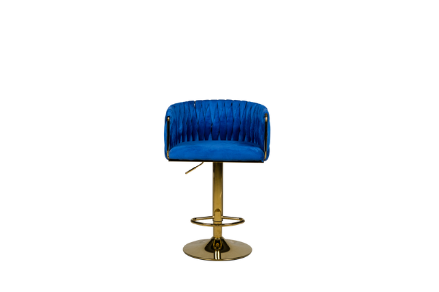 Luxury Velvet Bar Stool with Gold Base - 1 BL37