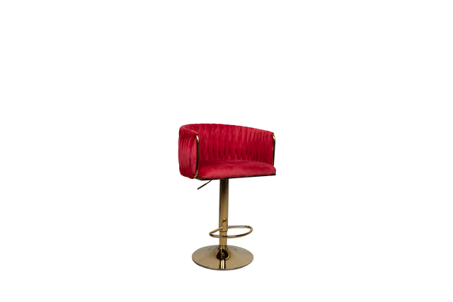 Luxury Velvet Bar Stool with Gold Base - 1 BL37