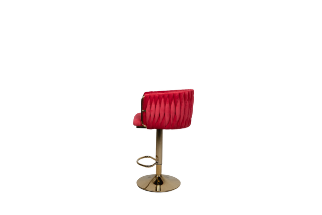 Luxury Velvet Bar Stool with Gold Base - 1 BL37