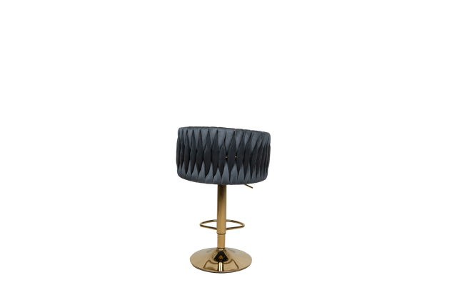 Luxury Velvet Bar Stool with Gold Base - 1 BL37