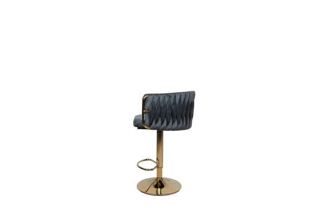 Luxury Velvet Bar Stool with Gold Base - 1 BL37