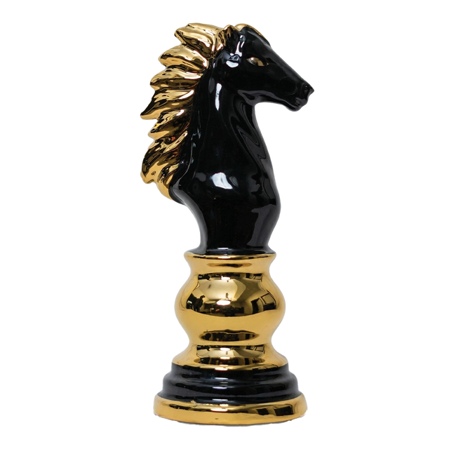 The Sovereign Knight – B6 | Premium Ceramic Chess Figurine