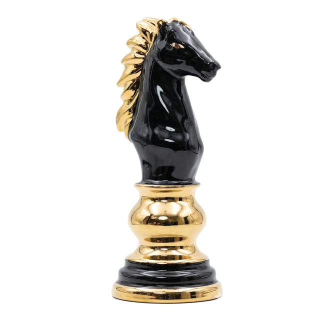 The Sovereign Knight – B6 | Premium Ceramic Chess Figurine