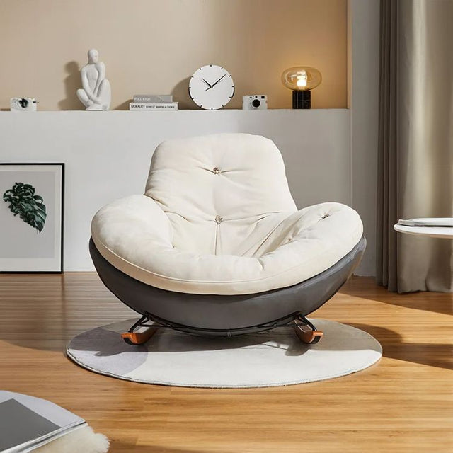 Plush Lounge Accent Chair - Deep Cushion Comfort with Swivel Base S-33