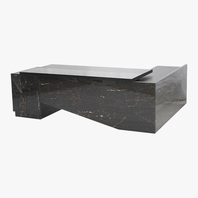 Office Table Set __ Black Marble - Office Empire