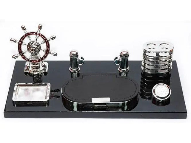 Resin Office Desk Calender Pen Holder