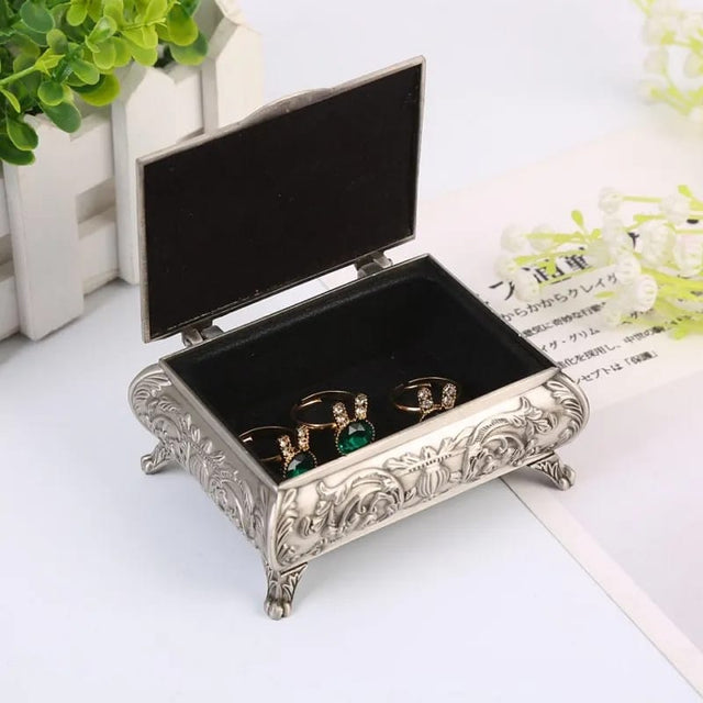 European Retro Metal Jewelry Box - Jewelry Storage Box