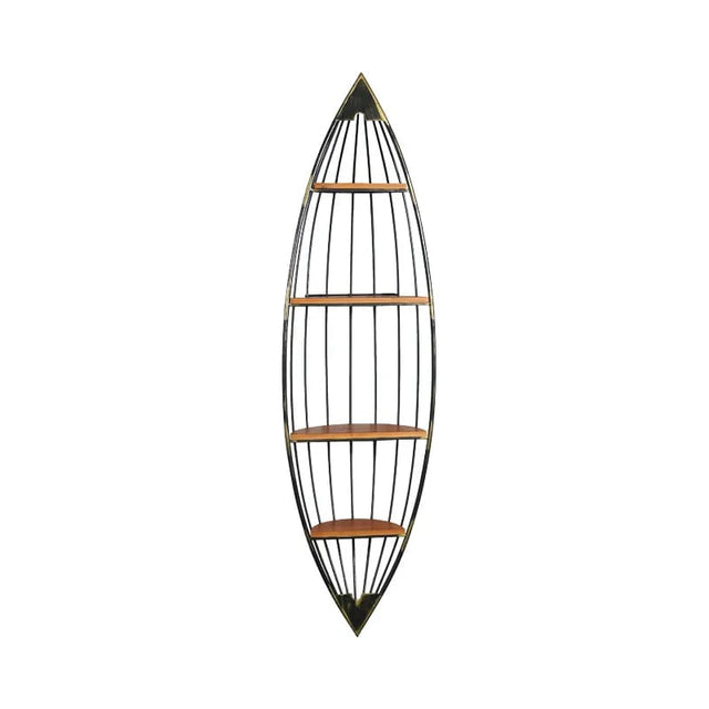 Vintage Iron Boat Shape Racks for Living Room