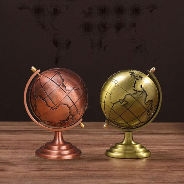 Mini Rotating Globe Ornament - Office Table Decoration