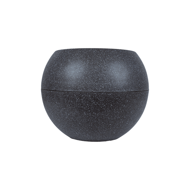 Speckled Round Ceramic Look Flower Pot -2323XD - Office Empire