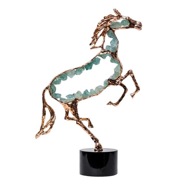 Contemporary Copper Horse Sculpture - F10