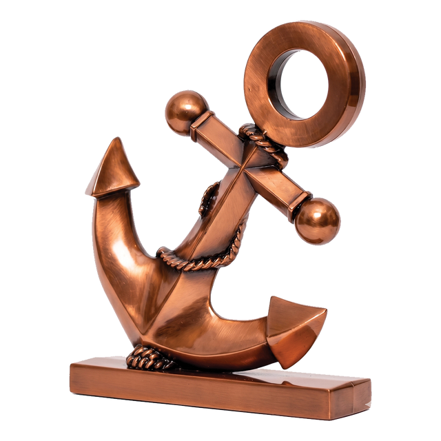 Classic Copper Anchor Ornament - I3