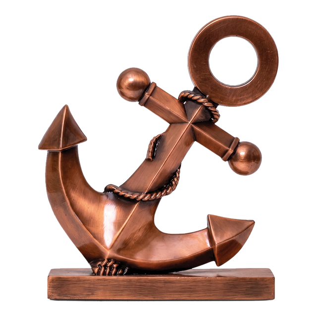 Classic Copper Anchor Ornament - I3