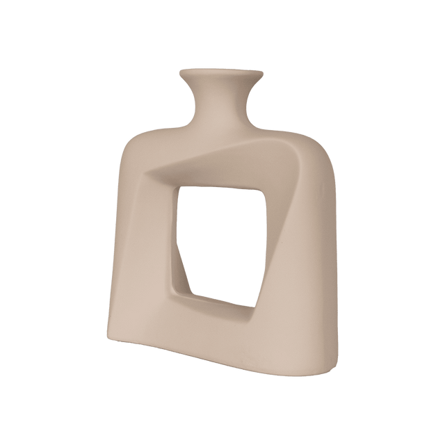 Modern Square Hollow Ceramic Vases – C-1 - Office Empire