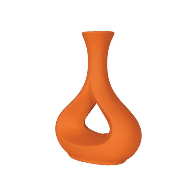 Modern Hollow Center Ceramic Vase – S-9 - Office Empire