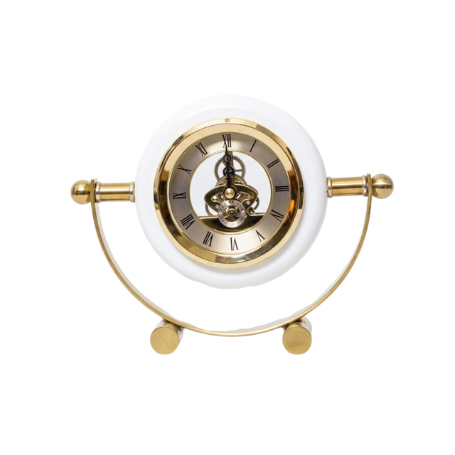 Skeleton Dial Table Clock - M8