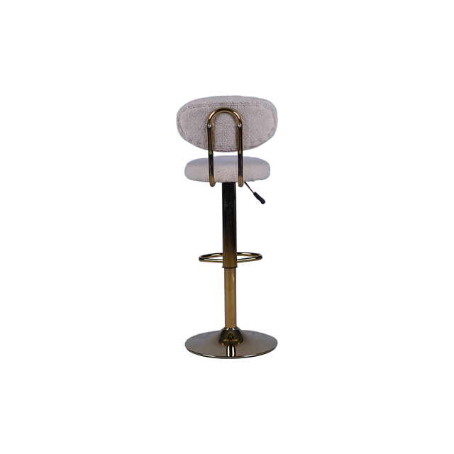 Modern White Bar Stool with Adjustable Height - BL37MEI TING