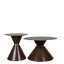Sculptural Stone Center Table with Cone Base B698 - Modern Coffee Table