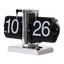 Retro Chrome Flip Desk Clock U-7