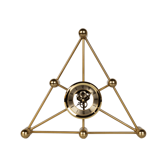 Modern Geometric Triangle Table Clock – BJ014-1 - Office Empire
