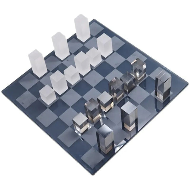 Modern Luxury Marble Crystal Chessboard