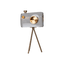 Modern Camera-Style – Clear Acrylic with Gold Accents - 150 - Office Empire